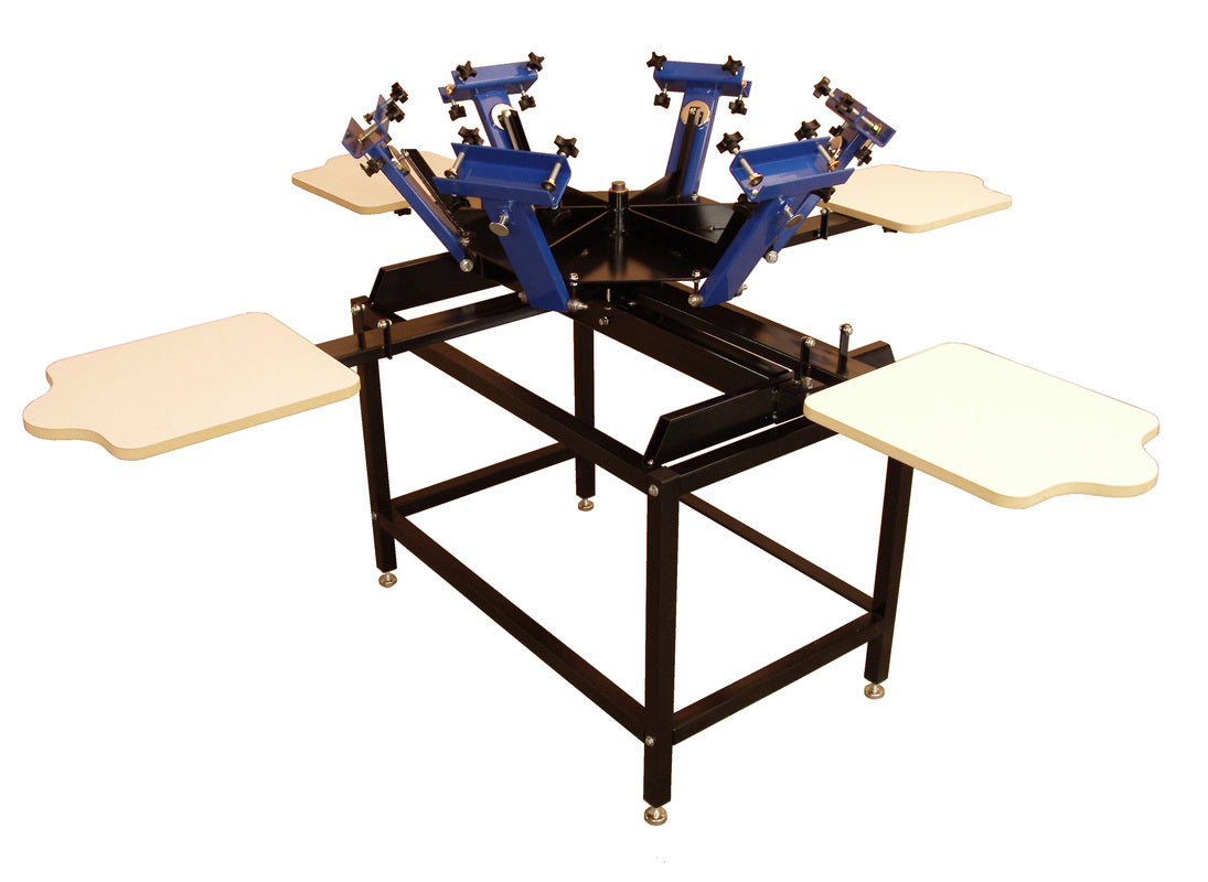 Logos Screen Printing Press 6 Color 4 Station With Stand