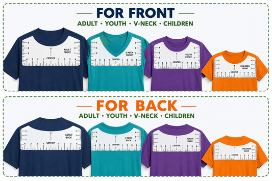 8pcs T-Shirt Ruler Guide Set for Accurate Design Placement