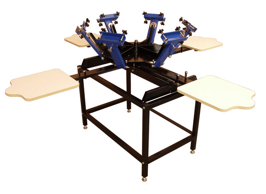 Logos Screen Printing Press 6 Color 4 Station With Stand