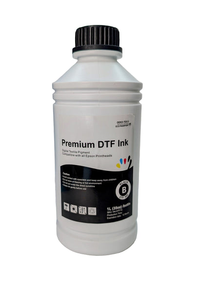 Premium DTF Ink — Textile Pigment Ink 1L/Bottle