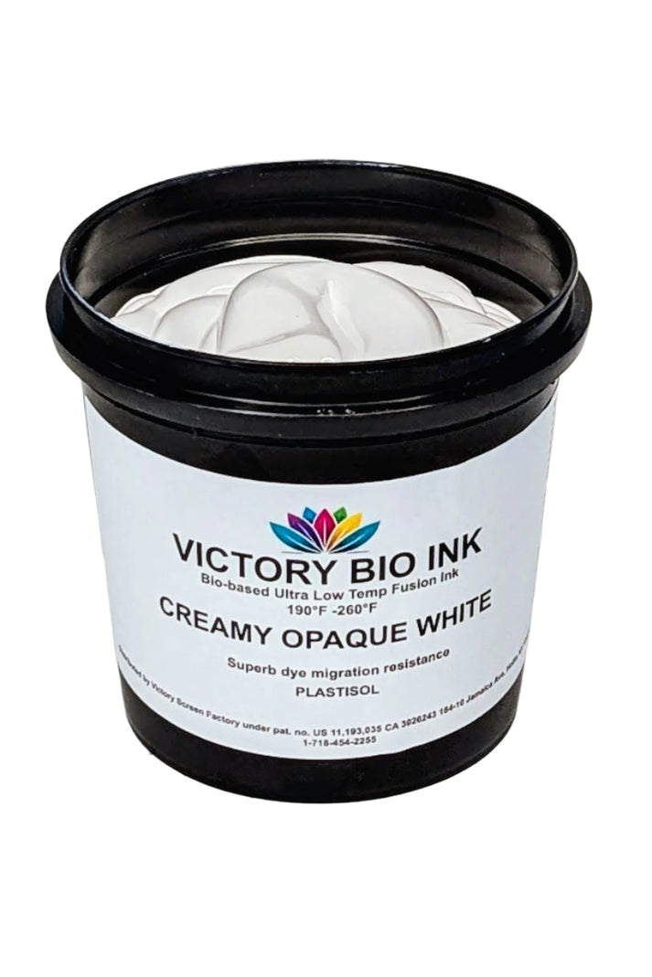 White Opacity Ink Creamy Opaque White Victory Bio Puff Ink Plastisol – Victory Screen Factory