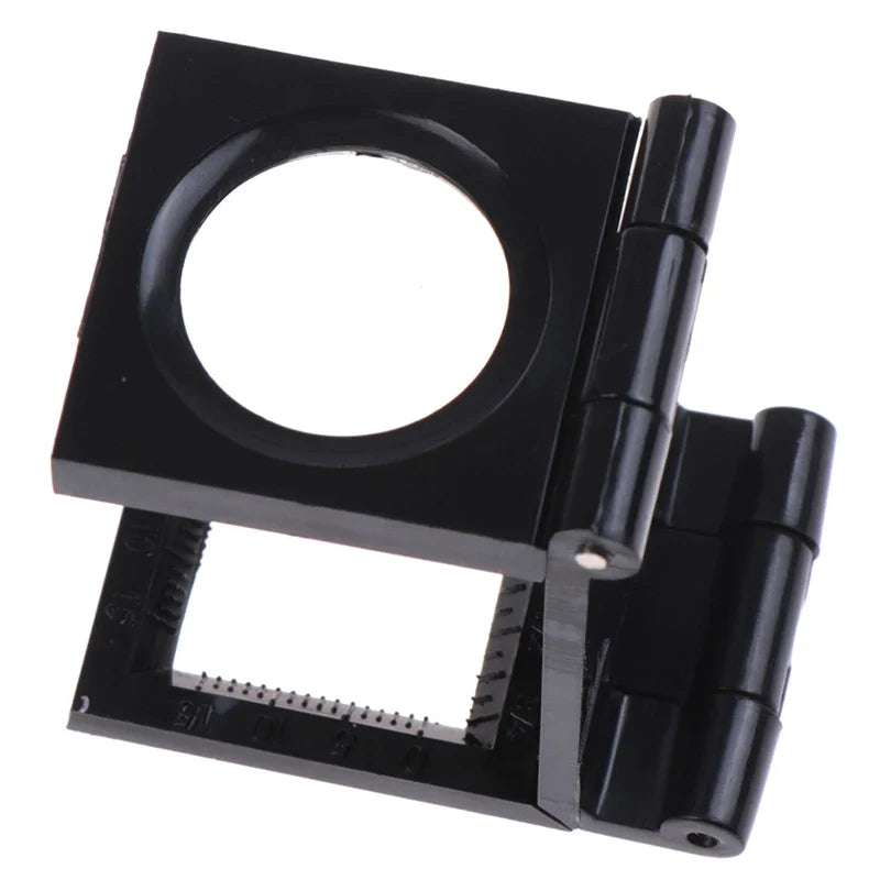 10X 28mm Folding Magnifier Stand Loupe with Scale | Textile & Jewelry Inspection Tool