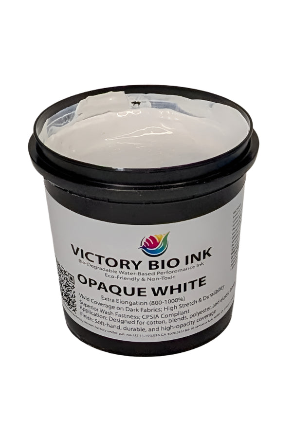 Opaque White Victory Bio Ink Water Base – Victory Screen Factory