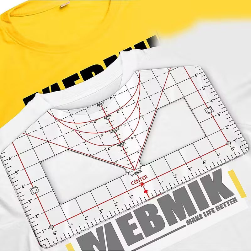 T-shirt Alignment Ruler Guide