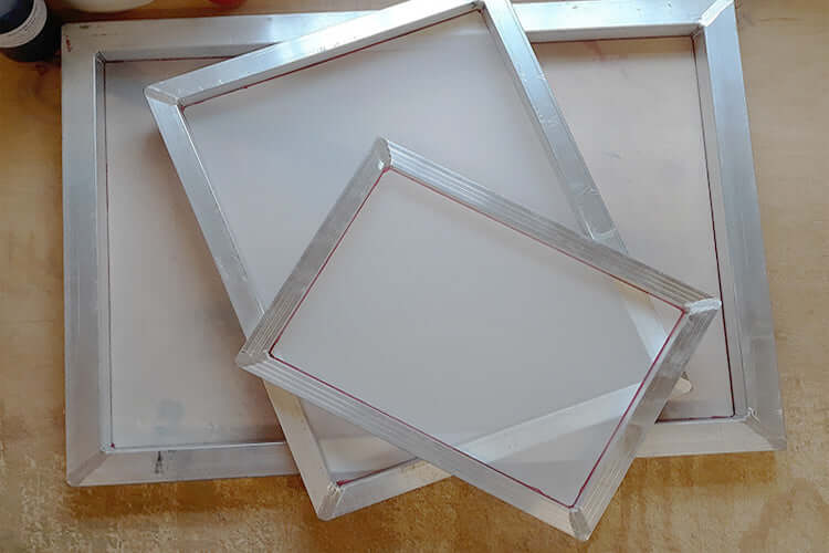 Aluminum Silk Screen Printing Screens 20 X 24 Inch Frame-110 White Mesh 