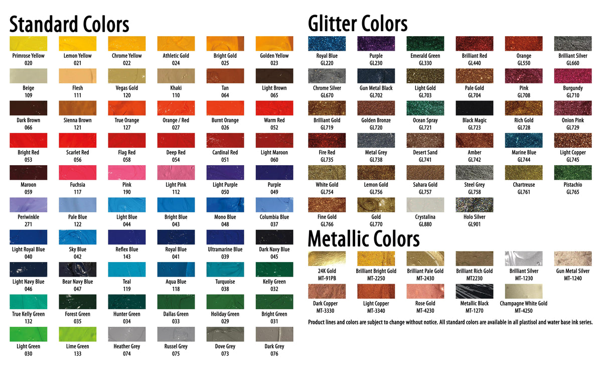 Gold Color Screen Ink Metallic Gold – Victory Screen Factory
