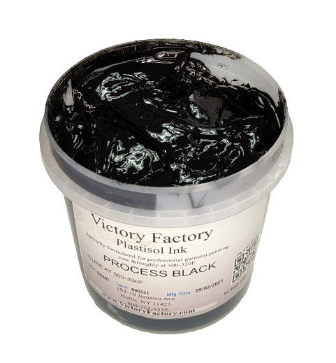 4 Color Process Black Plastisol Ink – Victory Screen Factory