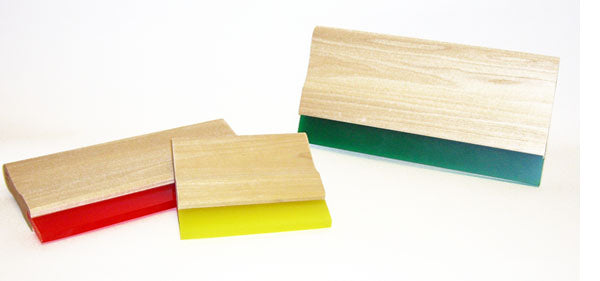 Small Wood Screen Printing Squeegee - 80 Durometer